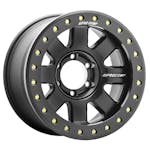 Pro Comp Wheels 5175-793647 Trilogy Race SATIN BLACK 17x9 6x135 4.75BS Offset-6mm Cap P/N 507517001; 1085000