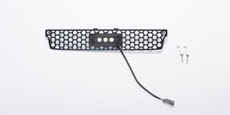 Putco 88196L Stainless Steel Black Punch Design Bumper Grille with 6" Flush Luminix Light Bar