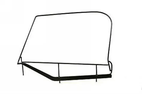 Rampage Products 89799 Window Frame; Black Pair
