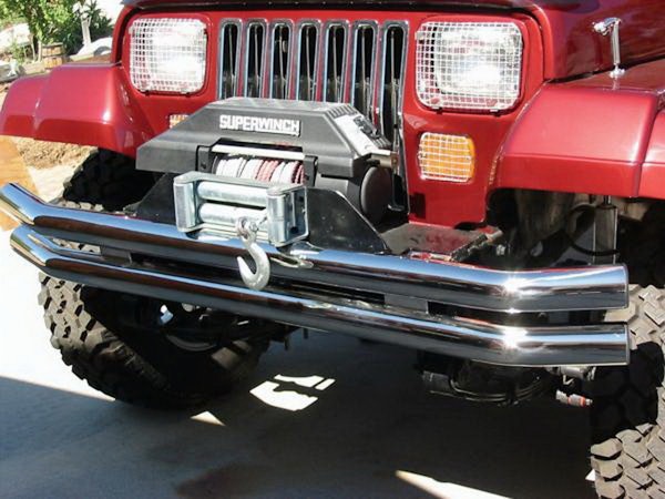Rampage Products 8449 Double Tube Bumper - Stainless Steel Front or Rear without Hoop