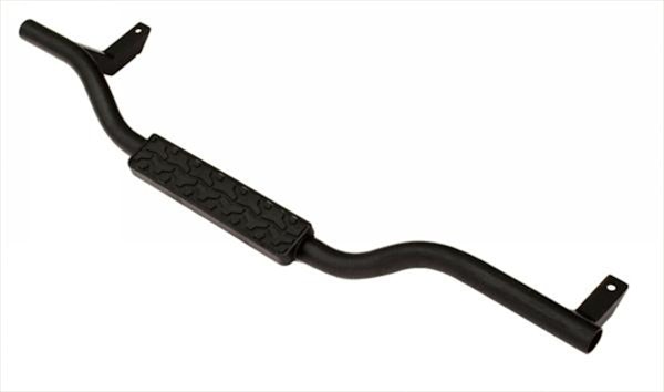 Rampage Products 26627 Slimline 2 in. Round Side Bar Cab Length; Textured Black Powder Coat
