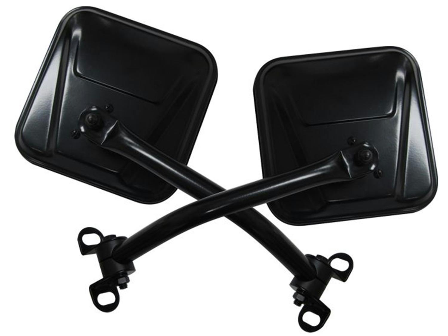 Rampage Products 7618 Side Mirror Kit; Black Pair