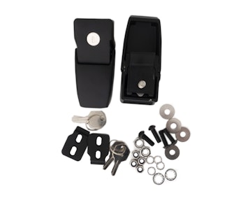 Rampage Products 76337 Hood Catch Kit; Black Pair