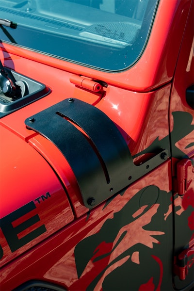 Rampage Products 7690 Adjustable Cowl Cover/Light Mount