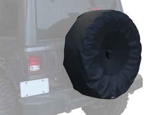 Rampage Products 773565 Tire Cover; w/Camera Slot; 33 in. To 35 in.; Black