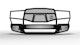 Ranch Hand MFD19HBM1 Midnight Front Bumper with Grille Guard for Select Ram 1500