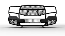 Ranch Hand MFG151BM1 Midnight Front Bumper with Grille Guard for Select GMC Sierra 2500, 3500 HD