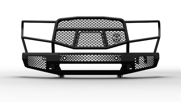 Ranch Hand MFT14HBM1 Midnight Front Bumper with Grille Guard for Select Toyota Tundra