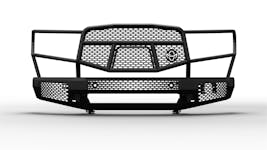 Ranch Hand MFT14HBM1 Midnight Front Bumper with Grille Guard for Select Toyota Tundra