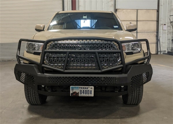 Ranch Hand MFT16MBM1 Midnight Front Bumper with Grille Guard for Select Toyota Tacoma