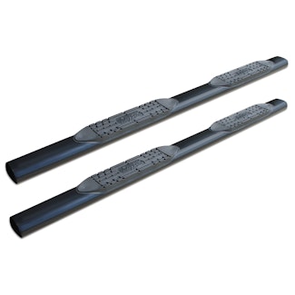 Raptor Series 0802-0493B 5 Straight Oval Step Bars Black E-Coated