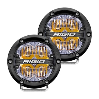 RIGID Industries 36118 360-Series 4in LED Off-Road Drive Beam Amber Backlight Pair