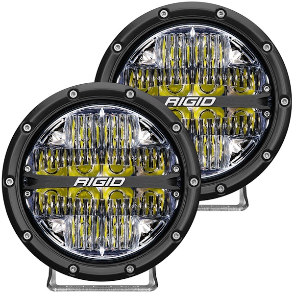 RIGID Industries 36204 360-Series 6in LED Off-Road Drive Beam White Backlight Pair