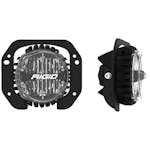 RIGID Industries 37107 1-Piece Plastic Bumper Fog Mount Kit with 360-Series 4in SAE Yellow
