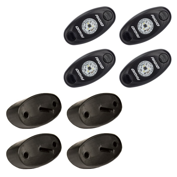RIGID Industries 400203 Rock Light Kit, Clear White 4 lights