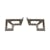 RIGID Industries 46612 Bumper Bar Light Mount Brackets
