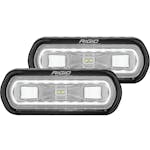 RIGID Industries 53120 SR-L Series Off-Road Spreader Pod 3 Wire Surface Mount With White Halo | Pair