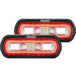 RIGID Industries 53122 SR-L Series Off-Road Spreader Pod 3 Wire Surface Mount With Red Halo | Pair
