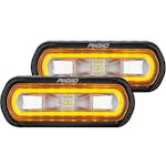 RIGID Industries 53123 SR-L Series Off-Road Spreader Pod 3 Wire Surface Mount With Amb Halo | Pair