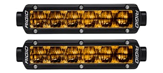 RIGID Industries 906704 SR-Series Pro Dot/SAE J583 6Inch Fog Light Selective Yellow Surface Mount, Pair