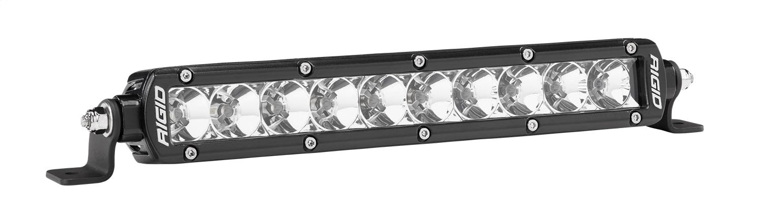 Rigid Industries 906213 SR-Series Pro Spot Light; Surface Mount; 6 in.; Single Row; 10 Degree; Hybrid; 6 White LEDs; 2 Piece; 