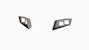 Road Armor 2DFP2 Accessory iDentity Front Light Pod Dual Cube (Standard Width)-Raw Steel
