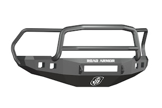 Road Armor 408R5B-NW (1x) 20-inch RIGID Light Bar; (4x) RIGID Dually/D2 or Quake LED QSE550 and (3x)