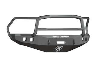 Road Armor 408R5B (4x) Rigid Dually/D2 or Quake LED QSE550 and (3x) Light Tabs on Lonestar Guard