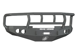 Road Armor 47002B (4x) 4-inch diameter : PIAA 510 or Quake LED QFR199 and (3x) Light Tabs on Titan