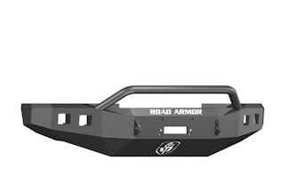 Road Armor 608R4B (4x) Rigid Dually/D2 or Quake LED QSE550 and (2x) Light Tabs on Pre-Runner Bar