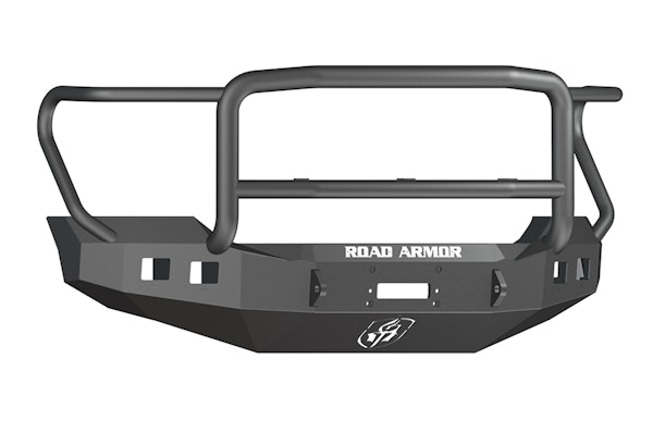 Road Armor 6114R5B (4x) Rigid Dually/D2 or Quake LED QSE550 and (3x) Light Tabs on Lonestar Guard