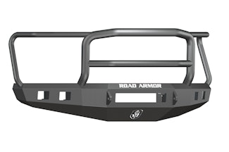 Road Armor 615R5B-NW (1x) 20-inch RIGID Light Bar; (4x) RIGID Dually/D2 or Quake LED QSE550 and (3x)