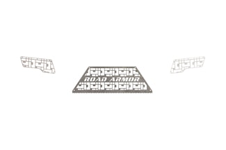 Road Armor 6172DRMD iDentity Rear Bumper Components iD Mesh-Raw Stainless Steel