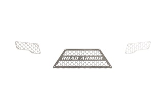 Road Armor 6172DRMH iDentity Rear Bumper Components Hyve Mesh-Raw Stainless Steel