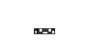 Road Armor 6181V-WP Vaquero Front Winch Plates-Texture Black