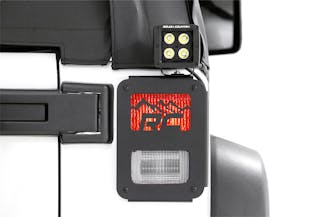 Rough Country 1078 Wrangler JK Tail Light Covers - Mountain Design (Pair)