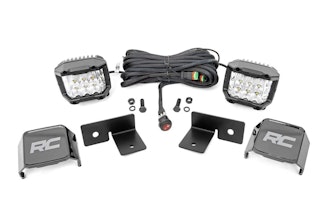 Rough Country 93032 Polaris 3in Cube Under Bed Wide Angle Combo LED Kit (18-20 General)