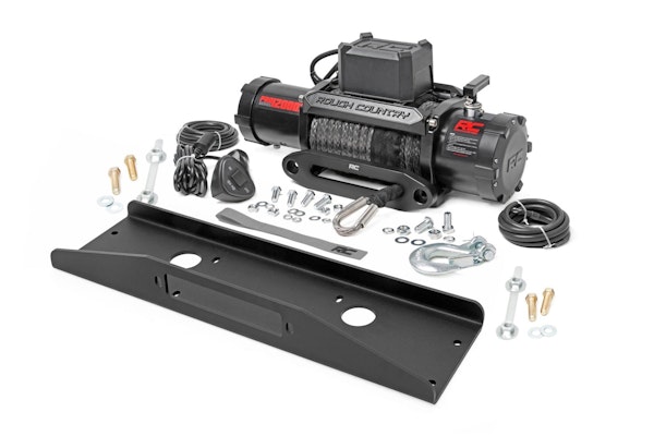 Rough Country 92075 Winch Plate | PRO12000S | Mahindra Roxor 4WD (2018-2021)