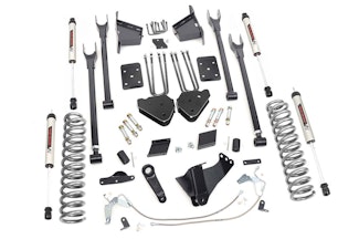 Rough Country 53270 6in Ford 4-Link Suspension Lift Kit w/V2 Shocks (11-14 F-250 4WD)