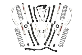 Rough Country 67470 4in Jeep X-series Suspension Lift Kit w/ V2 Shocks (07-18 Wrangler JK Unlimited)