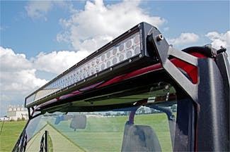 Rough Country 70508 50-inch Straight LED Light Bar Upper Windshield Mounting Brackets (Jeep YJ)