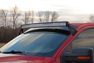 Rough Country 70518 54-inch Curved LED Light Bar Upper Windshield Mounting Brackets (Ford F150)