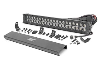 Rough Country 70920BD 20-inch Cree LED Light Bar - (Dual Row | Black Series w/ Cool White DRL)