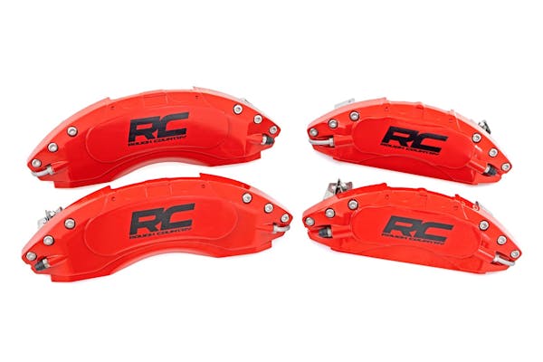 Rough Country 71151 Caliper Covers | Front and Rear | Red | Ford Bronco 4WD (2021-2023)