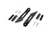 Rough Country 70533 20-inch Single or Dual Row LED Light Bar Hood Mounting Brackets (Jeep JK / JKU)