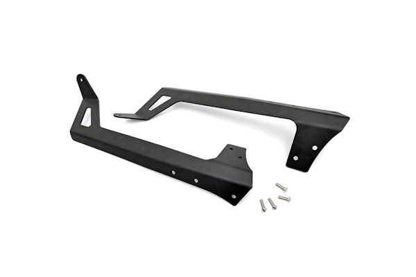 Rough Country 70504 50-inch LED Light Bar Upper Windshield Mounting Brackets (Jeep JK / JKU)