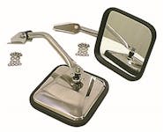 Rugged Ridge 11010.01 CJ-Style Side Mirror Kit, Chrome