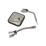 Rugged Ridge 11012.01 Chrome Mirror Arm; Left; 55-86 Jeep CJ Models