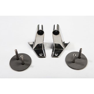 Rugged Ridge 11026.04 Mirror Relocation Brackets, Stainless Steel