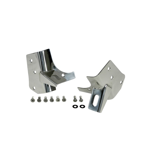 Rugged Ridge 11028.02 Windshield Light Brackets, Stainless Steel